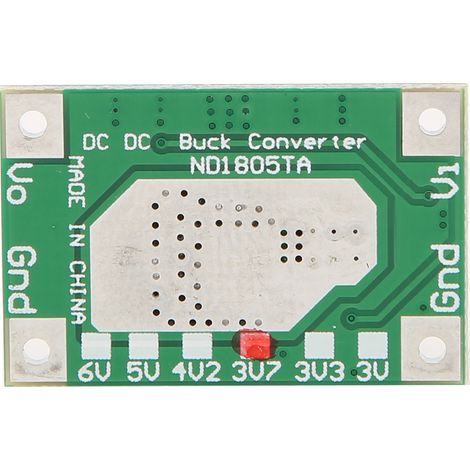 2 pièces module abaisseur de tension 5-18V vers 3V/3,3V/3,7V/4,2V/5V/6V convertisseur buck pour moteur ND1805TA (5-18V vers 3,7V) (1/5)
