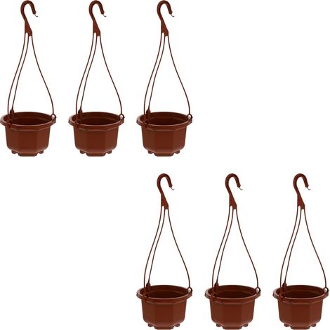 Jardinières suspendues Veemoon pour plantes vertes et succulentes, 6 jeux de crochets, fond (1/5)