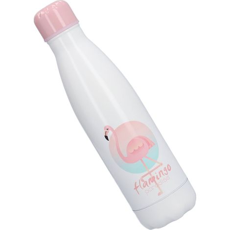 Gourde isotherme de 500 ml en acier inoxydable à double paroi, réutilisable et étanche, idéale pour le sport. (1/5)