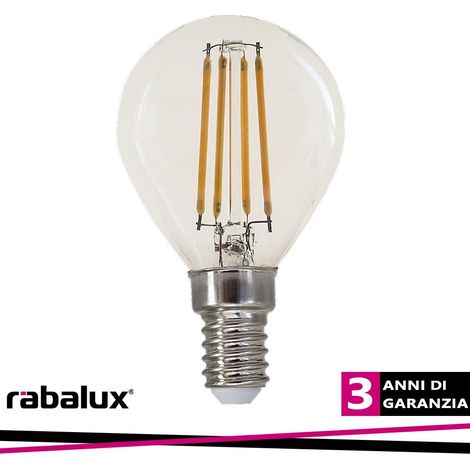 FIL. LED, E14 G45, 4W, 500LM,  2700K                                                                     - Luce CALDA