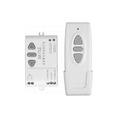 Fernbedienung für Projektionsleinwand, AC85–250V-Motor, Funkschalter, 433 MHz, Auf, Ab, Stopp, Vorwärts, Rückwärts, Stopp (1/5)