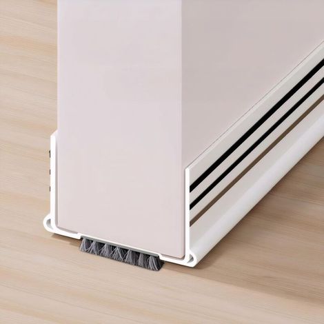Joint de porte, 93 cm, boudin de porte, blanc, efficace contre les courants d'air, le froid, le bruit de 0,3 à 2 cm (1/4)