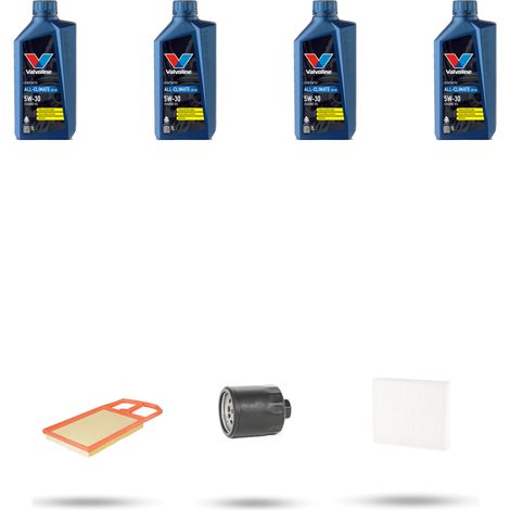Kit tagliando 3 FILTRI e 4L OLIO compatibile con Seat Cordoba III 1.6 16v 74kw dal 2003 al 2009 (1/5)