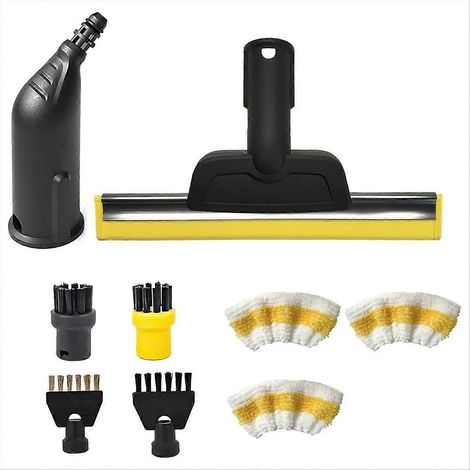 Pour SC1 SC2 SC3 SC4 SC5 vapeur nettoyeur accessoires Round brosse Joint brosses fenêtre Squeegee Microfibre chiffon (1/5)
