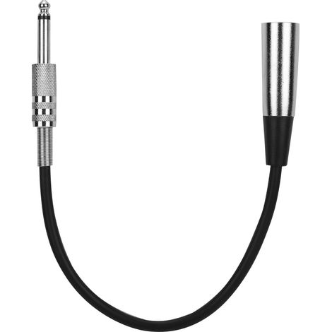 Câble audio 6.35mm mâle vers XLR femelle pour microphone, guitare électrique et enregistreur (1/5)