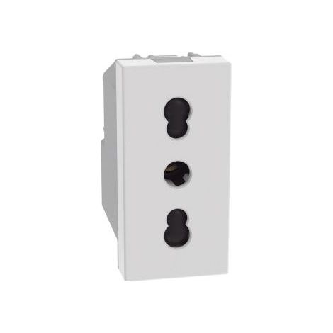 Bticino MatixGo Presa bipasso 2P+T 16 A 250Vac Bianco - JW4180