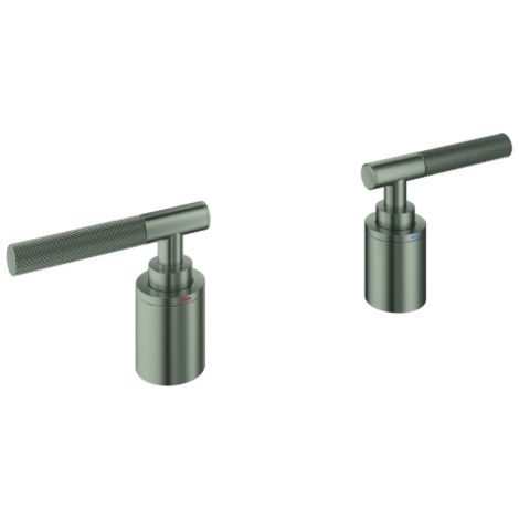 Grohe Hebelgriffe Atrio Private Collection, Rändelstruktur, für 25224, Satin Steel, 48651MS0