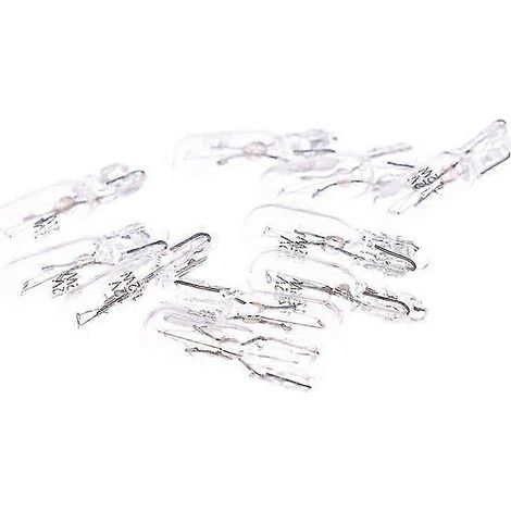 Lot de 10 ampoules halogènes T5 12 V 1,2 W pour tableau de bord et éclairage intérieur de voiture (1/5)