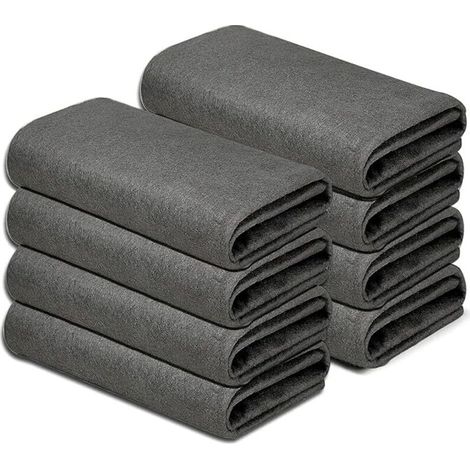 Chiffon Magique, Lot de 8 Chiffons de Nettoyage Magique Épaissi,Chiffon Magique vitre sans Trace pour Vitre Voiture Salle de Bain Cuisine Bureau (30x30cm (1/4)