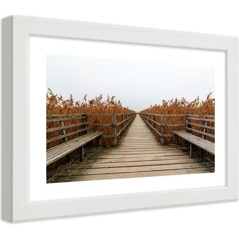 Quadro con cornice, Ponte lungo - 90x60 (1/5)