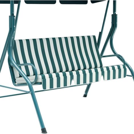 150x150x10cm Housse de Rechange pour Balancelle à Rayures en Tissu Oxford Épais 420D Imperméable Idéale pour Les Chaises Bancs (1/5)