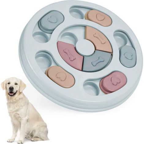 Jouet Chien Interactif,Jouets éducatifs pour Chien,Jouets pour Chiens à Alimentation Lente,éducatifs Jouets pour Animaux de Compagnie pour Chats et Chiens(Bleu)-Fei Yu (1/5)
