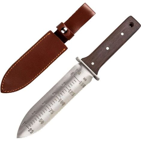 Coltello da giardino Hori in acciaio inossidabile per lavori di giardinaggio, rosso (1/5)