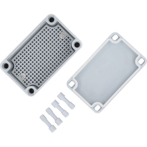 IP67 wasserdichte graue elektrische Anschlussdose mit Montageplatte, stoßfest, ideal für praktische Elektroprojekte. (1/4)