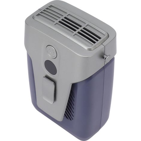 Kleiner, verstellbarer Hängeventilator, ohne Rotorblätter, tragbar, geeignet zum Wandern und Angeln, blau, 5 V (1/5)