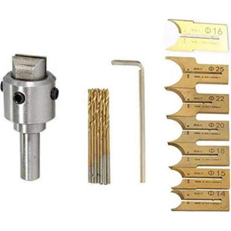 EASYCOMFORT Couteaux à bois à lame sphérique en carbure, 16 pcs (1/5)