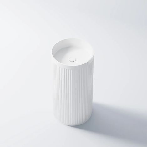 Steinberg Serie 740 lavabo de pedestal, redondo, sin rebosadero,