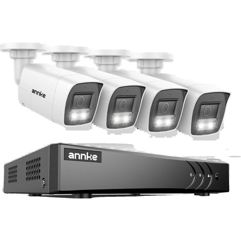 Sicherheitskamerasystem, 3K Hochauflösung, Zwei-Wege-Audio, 8CH DVR 4PCS Kameras-a, Keine (1/2)