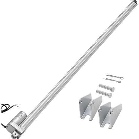 VEVOR Attuatore Lineare 12V, Attuatore Lineare Impermeabile IP65 con Corsa da 1016 mm, Attuatori di Movimento da 3000 N con Staffe di Montaggio per Inseguitori Solari, Macchinari Industriali (1/5)