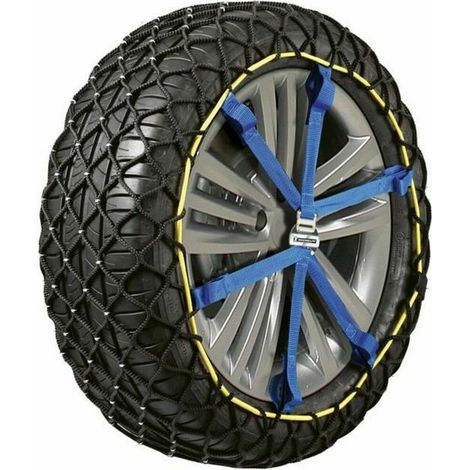 Michelin – Chaînes à neige textile composite Easy Grip EVO – Montage automatique – Adhérence optimale sur neige et verglas – Pack de 2 chaînes
