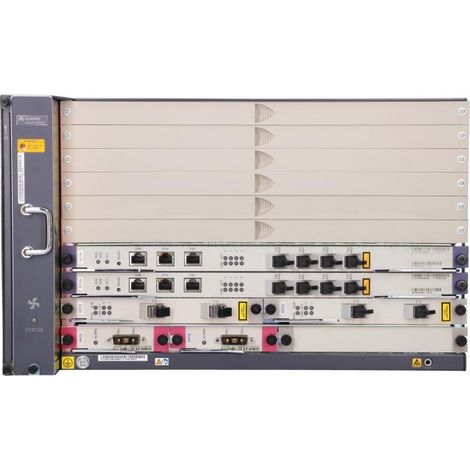 OLT Huawei Ma5683t, 2x X2cs, 2x Scun, 2x Prte, sin Tarjeta PON (1/5)