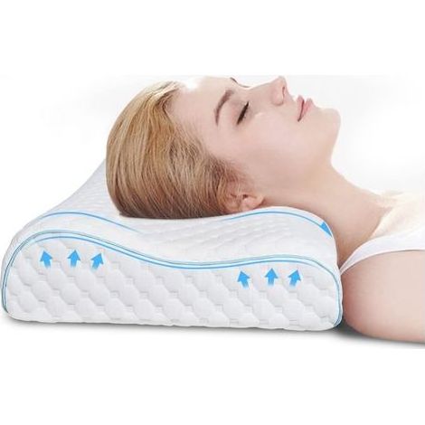 TAISHENGDA Ergonomisches Memory-Schaum-Kissen – Schmerzlinderung, Anti-Schnarchen – Atmungsaktiv, verstellbar 8–11 cm – Optimaler Komfort für alle Schlaftypen (1/5)