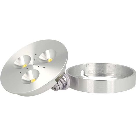Mini Plafoniera Luce Led Slim 3W 12V Bianco Neutro Per Camper Specchiere Bagno Anche Da Incasso Foro 60mm