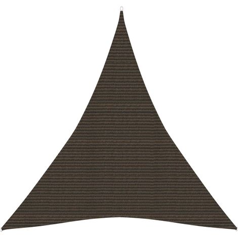 Voile d'ombrage 160 g/m² marron 5 x 7 x 7 m pehd