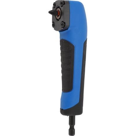 5,9-Zoll-Winkelbohraufsatz, ABS-Legierungsstahl, ergonomischer blauer 90-Grad-Adapter für beengte Platzverhältnisse (1/5)