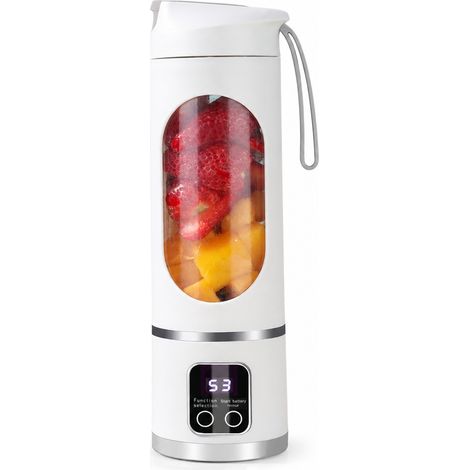 Blender Portable Électrique Rechargeable Blanc pour Jus et Smoothies, 3,7 V (1/5)