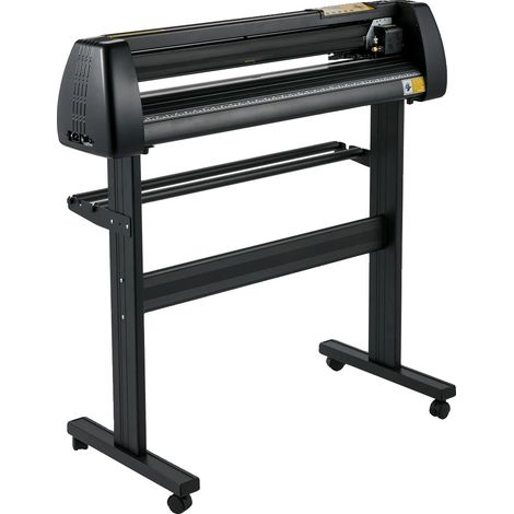 Plotter de vinilo, velocidad ajustable, corte de alta precisión, negro, 34 pulgadas (1/2)