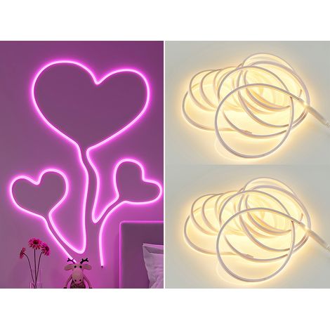 2er Set LED Streifen mit Fernbedienung, RGB Farbwechsler & Dimmer - 5 Meter (1/5)