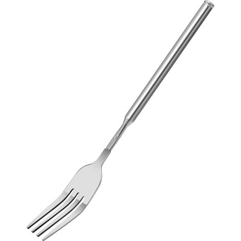 Fourchette télescopique, fourchette extensible, fourchette télescopique en acier inoxydable, fourchette à barbecue
