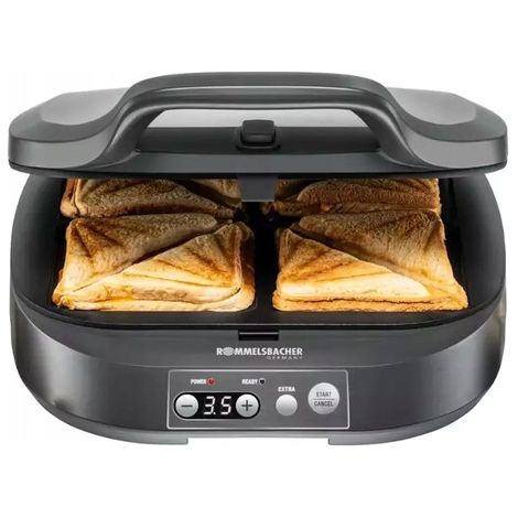 Sandwichmaker für 4 Sandwiches XL Rommelsbacher ST 1800 SAM 1800W