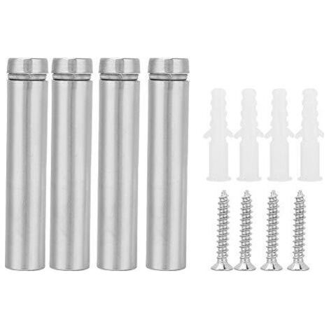 4pcs entretoises en Verre Vis de publicité Fixations Boulons Support Pin (12 x 80 mm) (1/5)