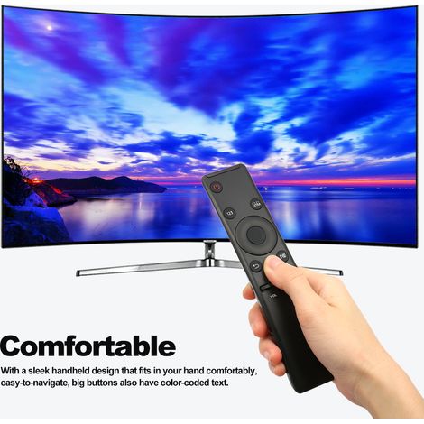 Télécommande universelle de remplacement BN59-01259B pour téléviseurs Samsung Smart TV, LED 3D LCD Plasma, 4K, LCD, 433 MHz, infrarouge sans fil, noire. (1/5)