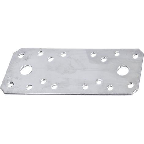 Connecteur plat en acier inoxydable – 133 x 55 mm– Résistant à la corrosion – Marque Alberts (1/2)