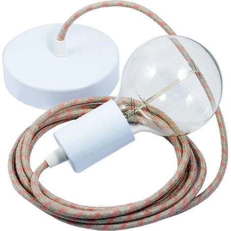 Lámpara creative-cables rd51 stripes rosa antico 53W 20cm (1/3)