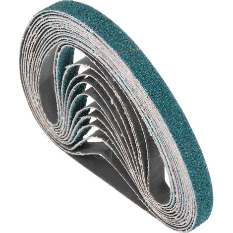 20 Bandes Abrasives 3/8 x 13 Pouces Metal Bois (1/5)