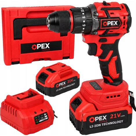 Perceuse-visseuse sans fil à percussion, 2 batteries de 3 ah, mallette robuste (1/5)