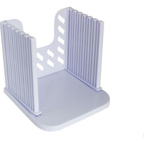 Trancheuse à pain pliable et guide de découpe pour pain et toast - Outil de découpe portable - Convient pour les gâteaux et pains faits maison ou achetés - Blanc - 16 x 15 x 14.5 cm, (1/5)