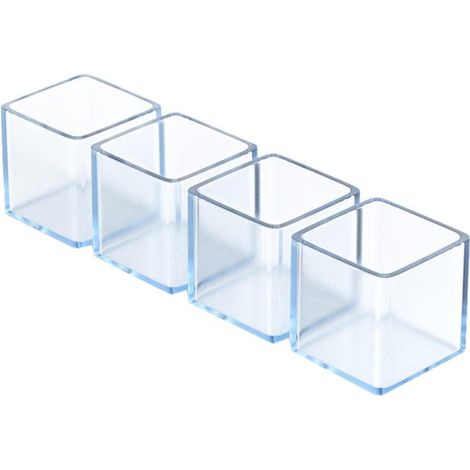 Square silicone table and chair leg protectors, anti-collision and anti-slip, (6060 mm) (1/4)
