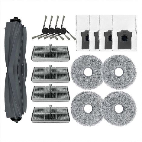 Ersatzteile und Zubehör für den Staubsauger L40 Ultra: Hauptseitenbürste, HEPA-Filter, Ersatzreinigungstücher