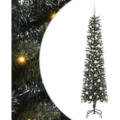 Sapin de Noël，Arbre de Noël artificiel avec 300 LED Vert 58 x 58 x 210 cm CFW62527 (1/5)