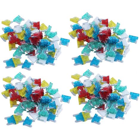 Lot de 200 fusibles à lames miniatures extra-plats APS ATT pour voitures, camions et camping-cars (10/15/20/25/30 A). (1/5)