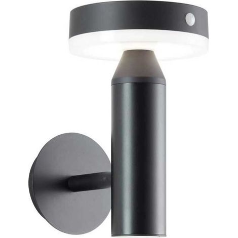 Brilliant Magua G40441/06 Aplique solar exterior con detector de movimiento CEE: F (A - G) 4 W blanco cálido negro (1/3)