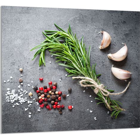 PANEL DE VIDRIO PARA COCINA 65x60 Especias (1/5)