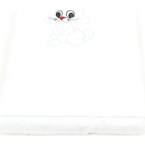 Accappatoio In spugna Per Bambini Modello Kinder OB Colore Bianco, misura5-6annicoloreBianco