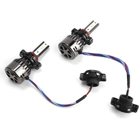 Lot 2 ampoules LED 60W blanc froid pour phares de voiture intégrées SuperSpotlight avec pilote intégré (1/5)