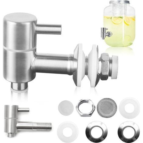 Robinet vinaigrier en acier inoxydable 304 – Pour distributeurs d'eau et fontaines à boisson – Installation facile et rapide (1/5)
